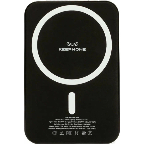 PowerBank KeepHone Magsafe 5000mAh черный 2